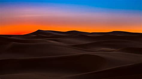 Wallpaper Nature Landscape Sand Dunes Sunset Clear