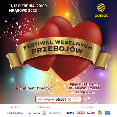 Festiwal Weselnych Przebojów Mrągowo 2023 Mazury Travel