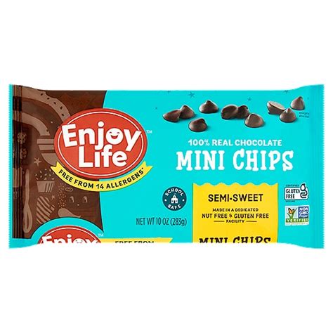 Enjoy Life Semi Sweet 100 Real Chocolate Mini Chips 10 Oz Fairway