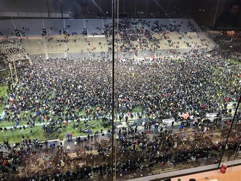 Look Fans Storm The Field At Ross Ade Stadium After Purdue Stuns No 2