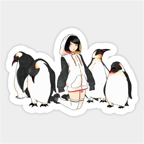 Penguin Girl Penguin Sticker Teepublic