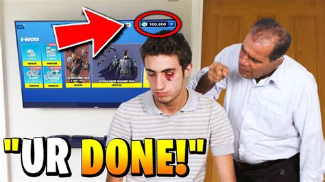 Dad Gets Angry After Kid Did This Fortnite Youtube