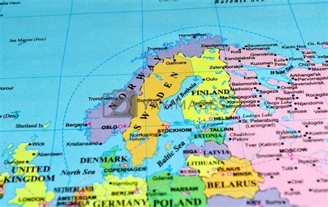 Scandinavian Peninsula Map By Fer737ng Vectors And Illustrations Free