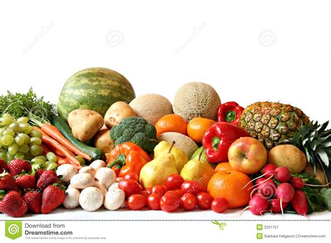 Fruit And Vegetable Variety Royalty Free Stock Photography Image 2251757