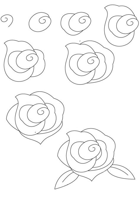 How to draw flowers for beginners step by step. How To Draw A Rose Step By Step | How Answers | Simple ...