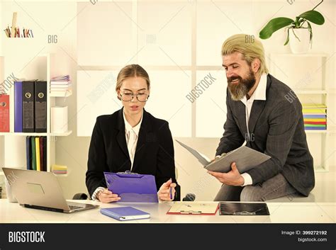 Man Woman Boss Manager Image And Photo Free Trial Bigstock