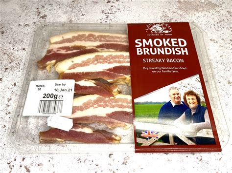 Lane Farm Bacon Smoked Brundish Streaky Bacon 200g Green Pastures