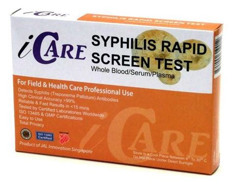 Syphilis Home Test Kit Rapid Std Test Kits For Home Use Std Rapid
