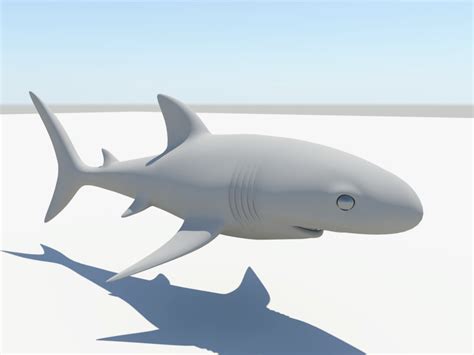 Great White Shark 3d Model Maya Files Free Download Cadnav