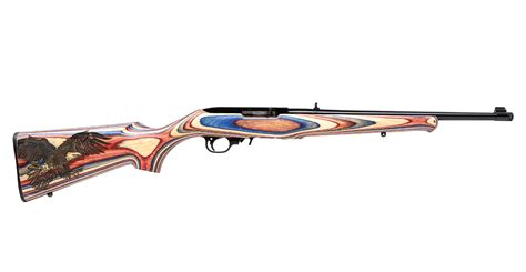 Ruger 1022 22lr Rimfire Rifle With Red White And Blue American Eagle