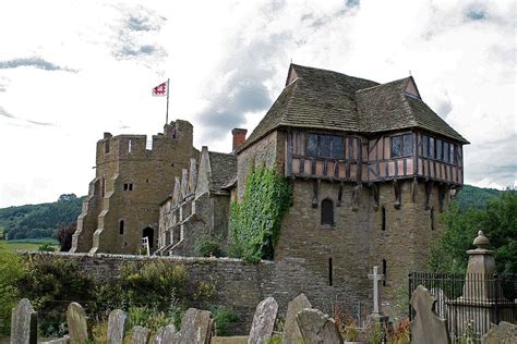 Stokesay Castle Is A Fortified Manor Home Near Craven Arms Shropshire