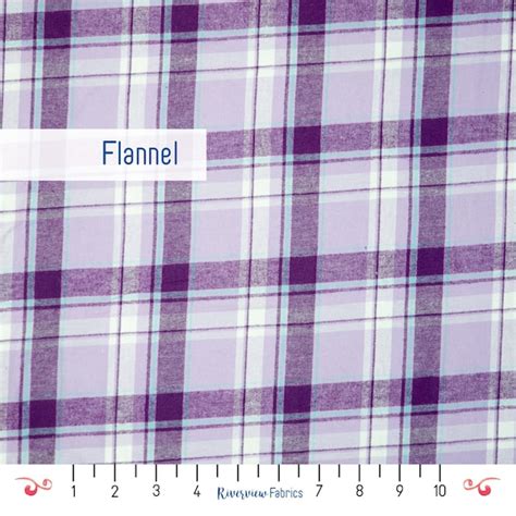 Plaid Flannel Fabric Etsy