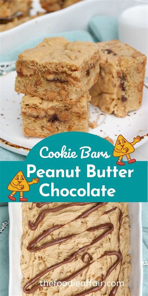 peanut butter chocolate bars with peanut butter chips the foodie affair recipe cookie bar