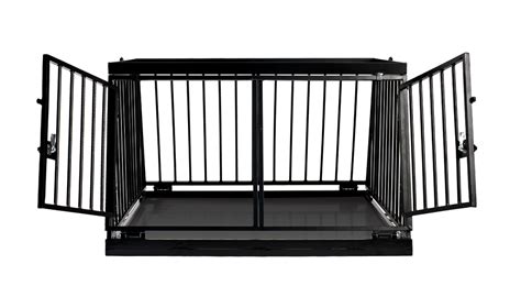 Damit sich ein hund wirklich wohlfühlen kann, müssen einige dinge sichergestellt werden. Max - Aluminium Doppel-Hundebox schwarz | Hundebox ...