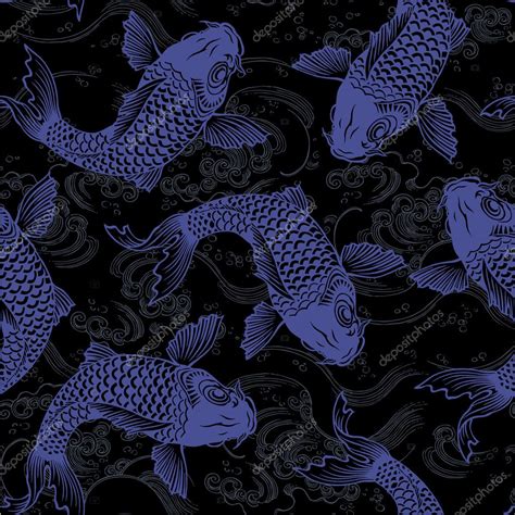 japanese carp seamlessly — stock vector © daicokuebisu 31671961