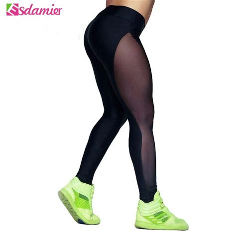 hot selling sexy mesh patchwork skinny leggings high elastic fitness leggings women workout