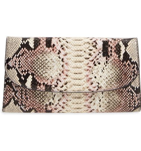 Nordstrom Snakeskin Embossed Leather Clutch Nordstrom