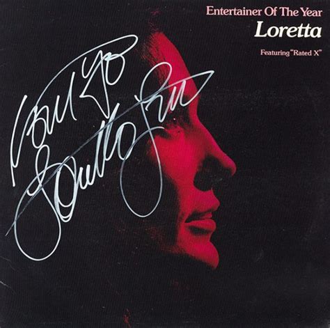 Loretta Lynn Signed Entertainer Of The Year Album Artist Signed