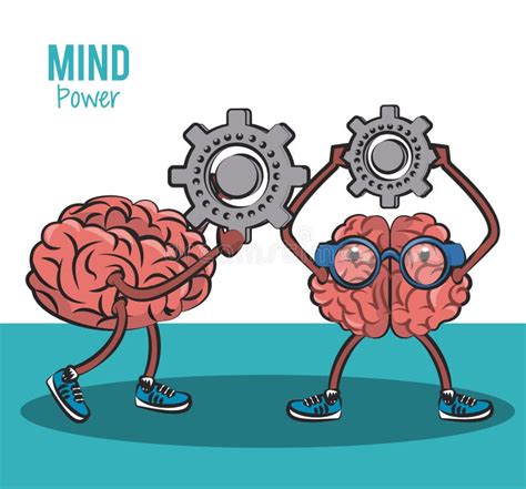 Mind And Brain Power Concept Stock Vector Illustration Of Holding