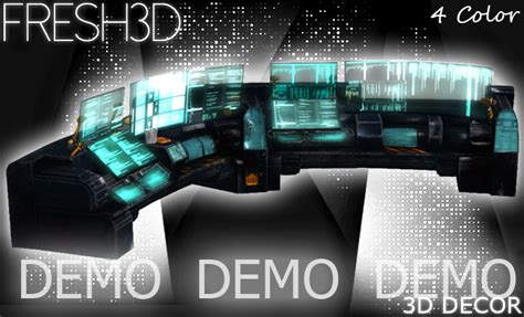 Second Life Marketplace Fresh3d Scifi Control Center Demo