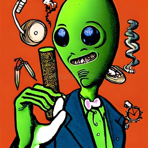 Alien Smoking Stock Illustrations 81 Alien Smoking Stock