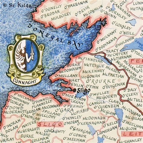 Clan Map Of Ireland Gaelic Themes