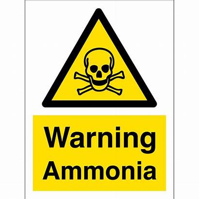 Ammonia Warning Signs Hazard Safety Toxic Material