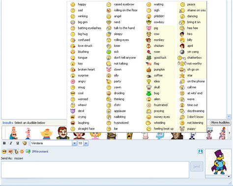 Best Msn Messenger Emoticons List Smiley Symbol