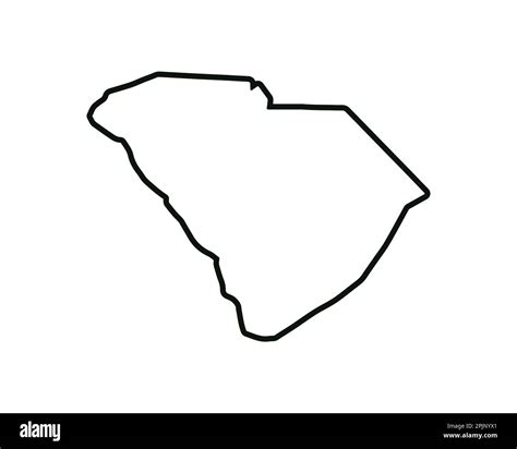 South Carolina State Map Us State Map South Carolina Outline Symbol