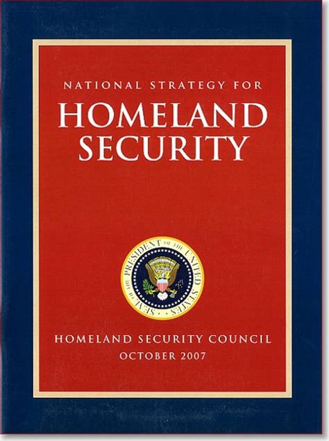 National Strategy For Homeland Security October 2007 Us