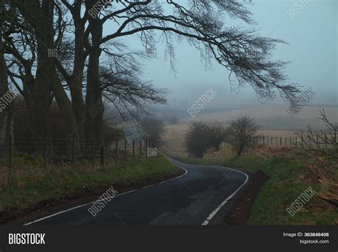 Foggy Winding Road Image And Photo Free Trial Bigstock