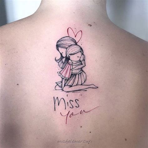Frase Miss You Madre E Hija De La Mano Por Michele Mercuri Tatuajes