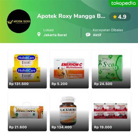 Apotek Roxy Mangga Besar Official Store Produk Resmi Lengkap And Harga