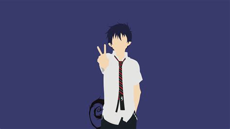 Blue Exorcist Minimalist Wallpapers Top Free Blue Exorcist Minimalist