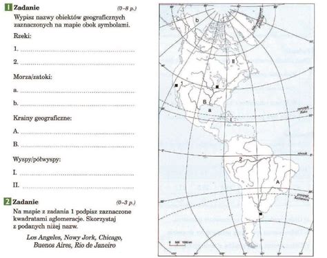 Geografia Klasa 8 Ameryka Północna I Południowa - Afryka : zróbcie zadanie numer 1i 2 w załączniku . +1. Dopisz do podanych niżej nazw państw