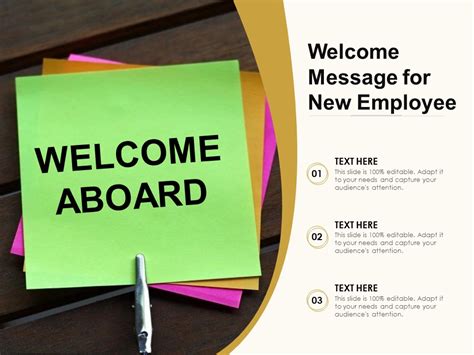 Welcome Message For New Employee Ppt Powerpoint Presentation Styles