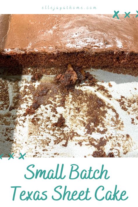 Small Batch Texas Sheet Cake With Chocolate Frosting