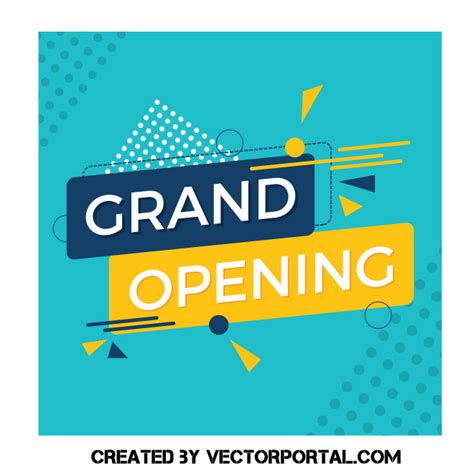 Grand Opening Banner Royalty Free Stock Svg Vector