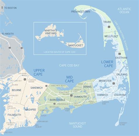 Cape Cod Map And Visitor Info With Cape Cod Bed And Breakfasts And Cape