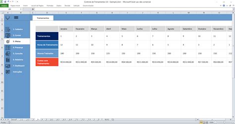 Planilha De Controle De Treinamentos Em Excel 5 0 LUZ Prime