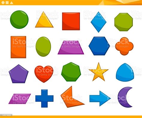 Educational Basic Geometric Shapes Stock Illustration Download Image