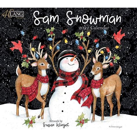Solve Lang 2022 Wall Calendar Sam Snowman Jigsaw Puzzle Online With 256
