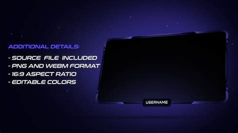 Animated Rounded Webcam Overlay Templatetwitch Stream Overlaysfacecam