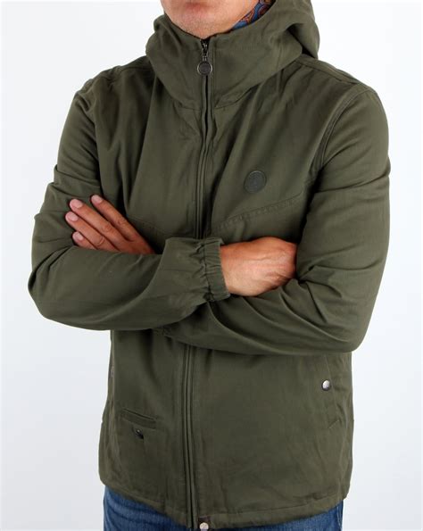 Pretty Green Beckford Jacket Khaki Mens Coat Classic