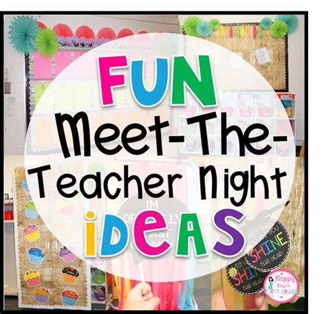 Fun Meet The Teacher Night Ideas Happy Days In First Grade