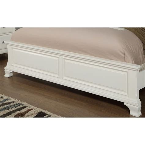 Laveno 012 White Wood Bedroom Furniture Set Includes Queen Bed