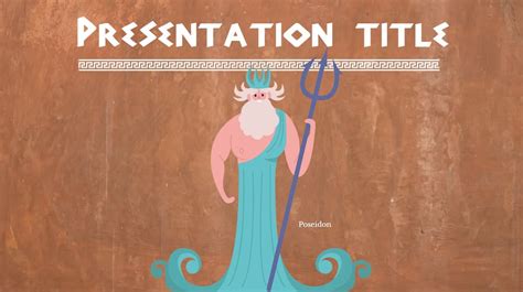 Greek Myths Free Presentation Theme Template Ancient Greece Power