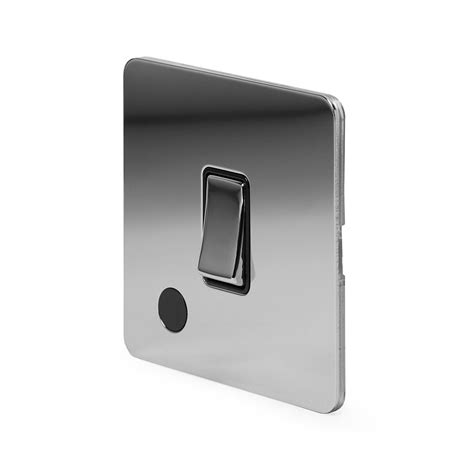 The Finsbury Collection Flat Plate Polished Chrome 20a 1 Gang Double