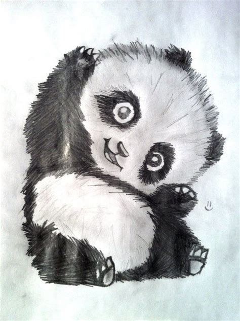 Baby Panda Sketches Can Be Cute Too Animals Panda Drawing Cute