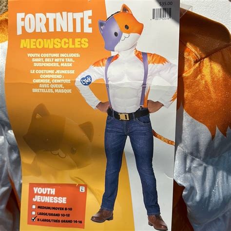 Costumes Youth Fortnite Meowscles Costume Poshmark